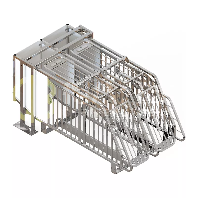 Längere spanische frei zugängliche Schweineställe